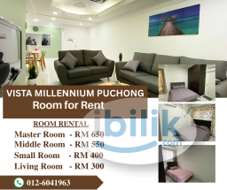 Room Rental in Malaysia - Master Room at Puchong, Selangor