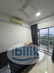 Room Rental in Selangor - Fully Furnished Balcony room at Juta Mines Condominium Seri Kembangan
