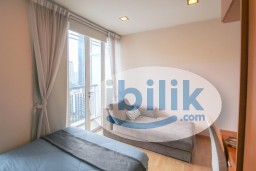 Room Rental in Kuala Lumpur - Near MRT 🚆Fully furnished  ✅  Near City Center🏬Balcony Middle Queenbedroom with AC located in Seri Bukit Ceylon, Bukit Bintang