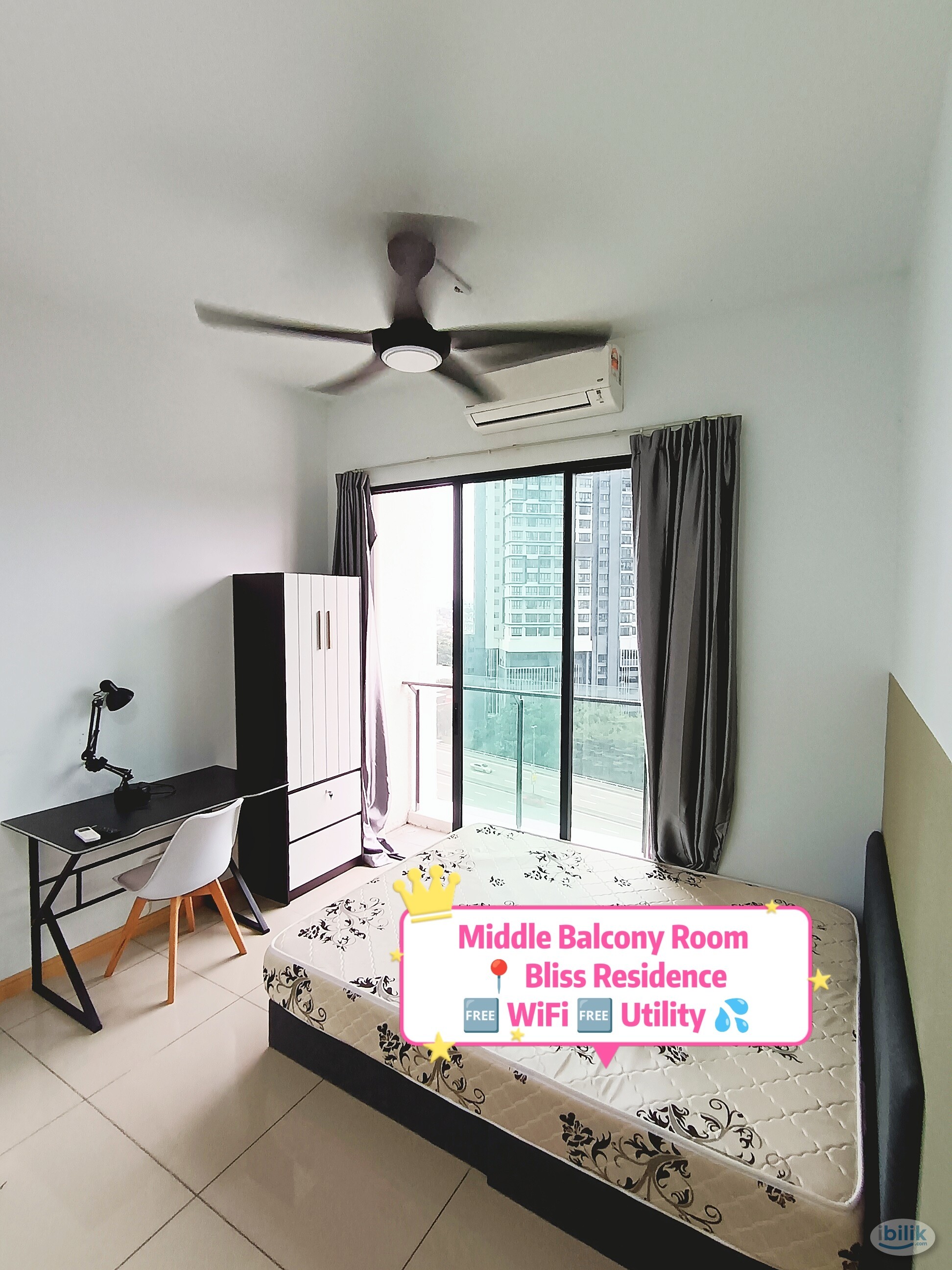 Image 2 of Bliss Residence | OKR | Middle Balcony Room | Move In Ready - Room rental in 