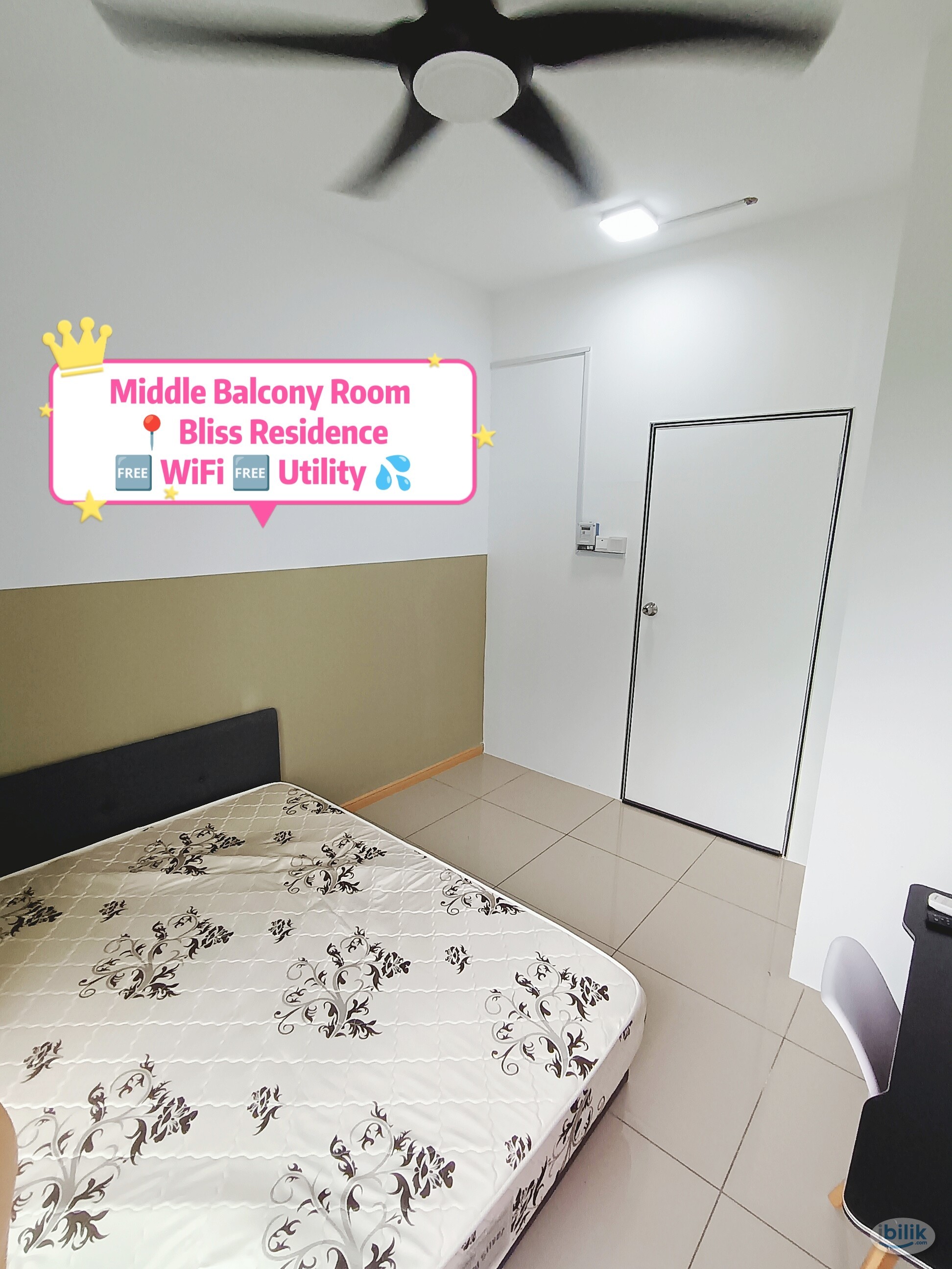 Image 3 of Bliss Residence | OKR | Middle Balcony Room | Move In Ready - Room rental in 
