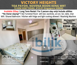 Room Rental in Singapore - Single Room at Victory Heights, Balestier