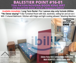 Room Rental in  - Single Room at Balestier, Singapore