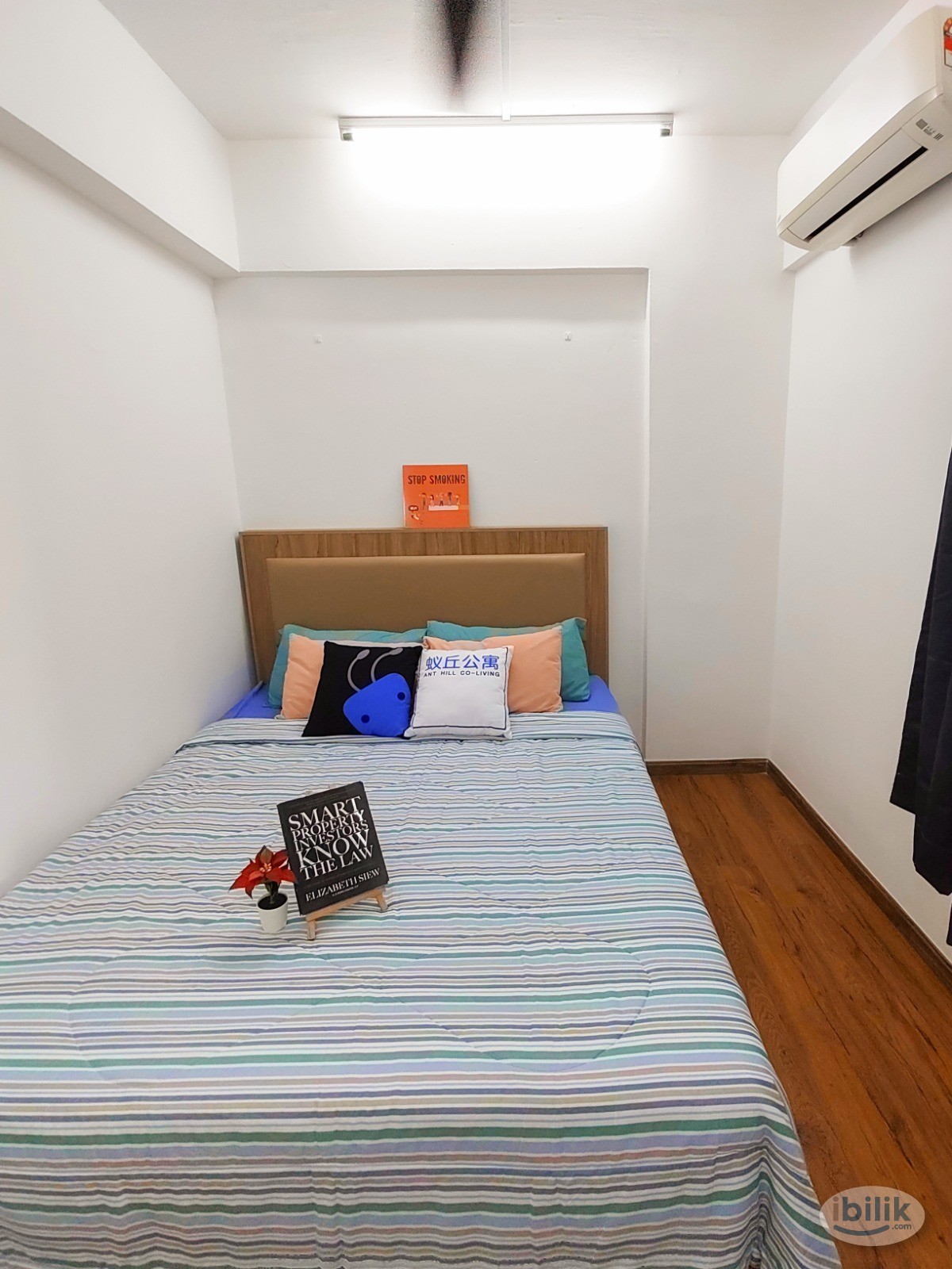 Image 1 of Queen Bed Medium Room with A/C & Window @ Taman Desa, Cheras,Near LRT,,, Midvalley - Room rental in 