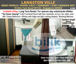 Room Rental in Central Area - Room For Rent - River Valley