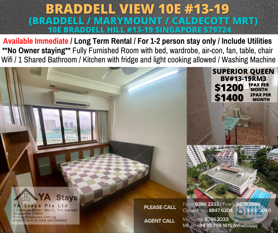 Image 3 of Single Room at Braddell View, Toa Payoh - Room rental in 