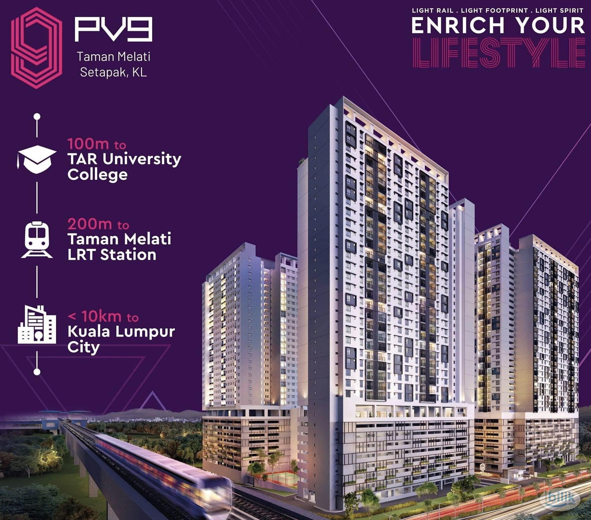 Image 1 of Condo at PV9 Residence, Setapak - Room rental in 