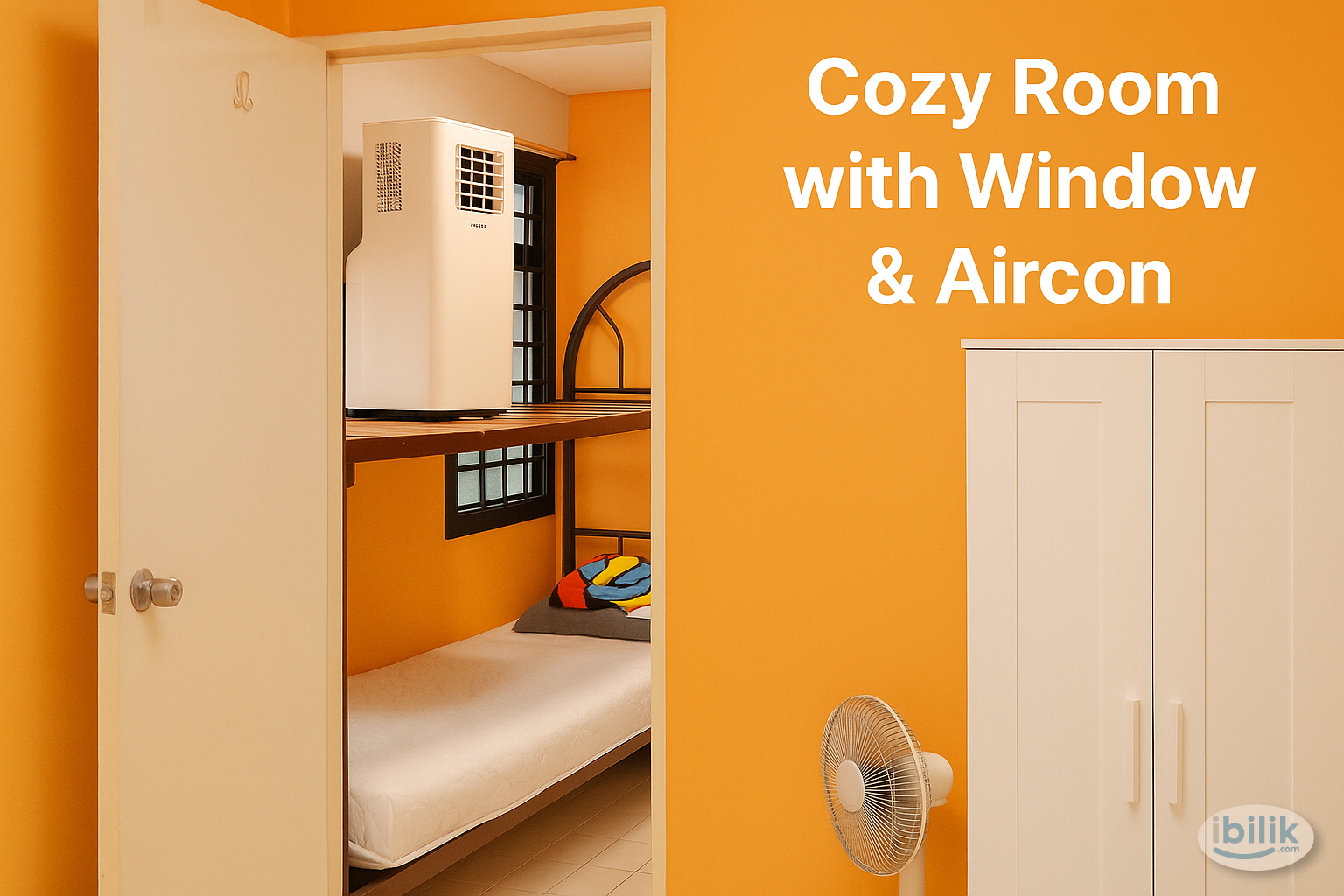 Image 2 of Cozy Room with Window & Aircon at Marsiling Lane (All-Inclusive) - Room rental in 