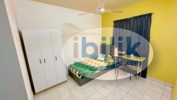 Room Rental in Petaling Jaya - FREE WIFI🛜 Big Single Room MALE UNIT @SUBSIDY UTILITY at Flora Damansara, Damansara Perdana w 1 MONTH DEPOSIT JE