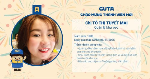 CHÀO MỪNG THÀNH VIÊN MỚI - CHỊ TÔ THỊ TUYẾT MAI