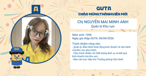 CHÀO MỪNG THÀNH VIÊN MỚI - CHỊ NGUYỄN MAI MINH ANH
