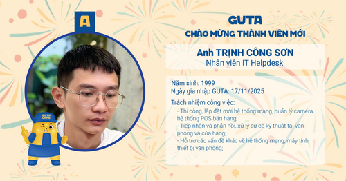 CHÀO MỪNG THÀNH VIÊN MỚI - ANH TRỊNH CÔNG SƠN