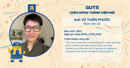 CHÀO MỪNG THÀNH VIÊN MỚI - ANH VŨ THIÊN PHƯỚC