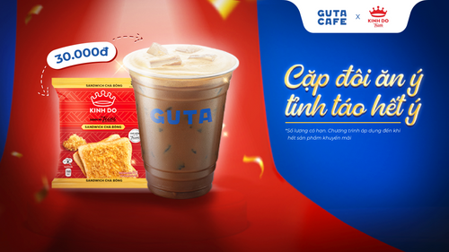 Guta Cafe x Kinh Đô Tươi: Ra mắt combo nâng tầm bữa sáng