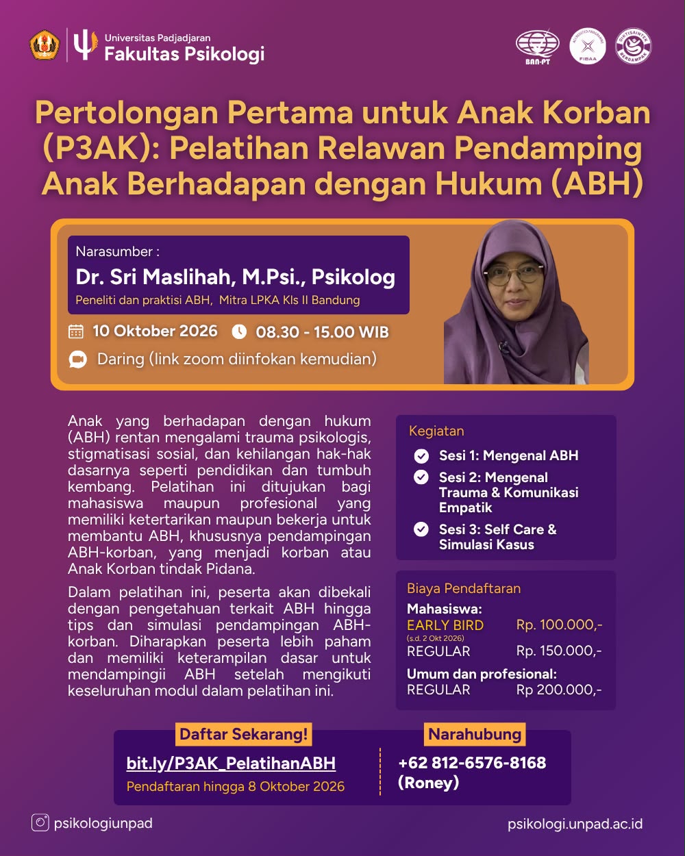 Pelatihan Relawan Pendamping Anak Berhadapan dengan Hukum (ABH)