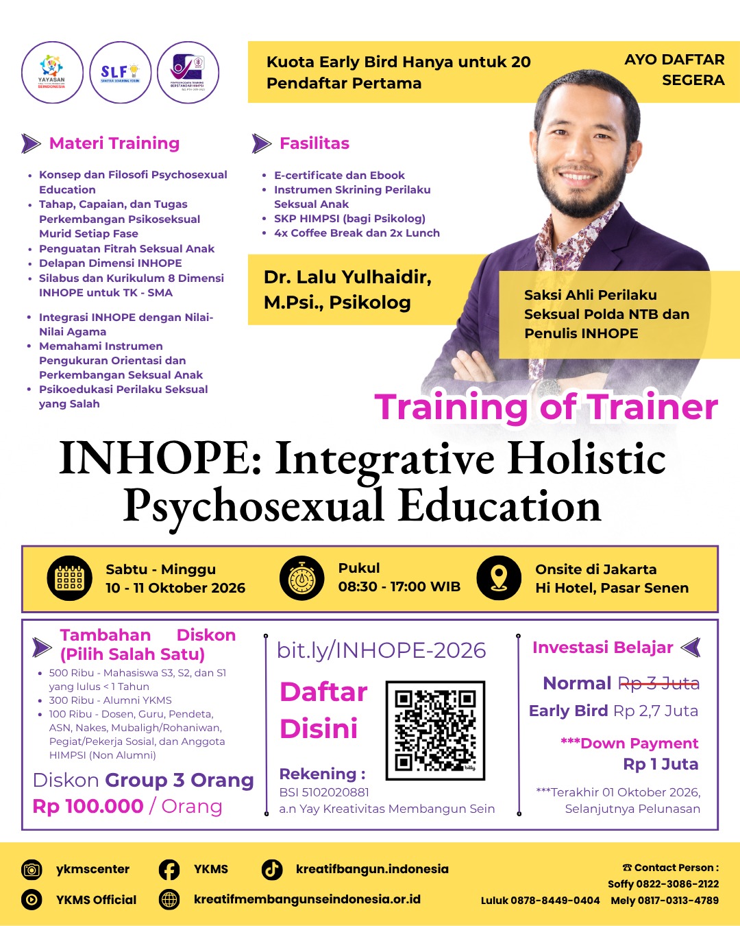 Training of Trainer Integrative Holistic Psychosexual (Hari Pertama)