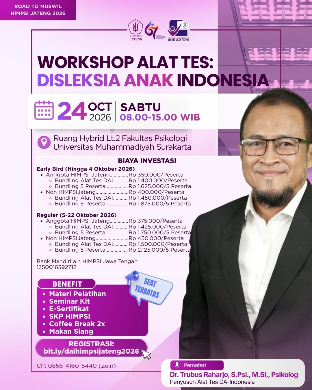WORKSHOP ALAT TES: DISLEKSIA ANAK INDONESIA