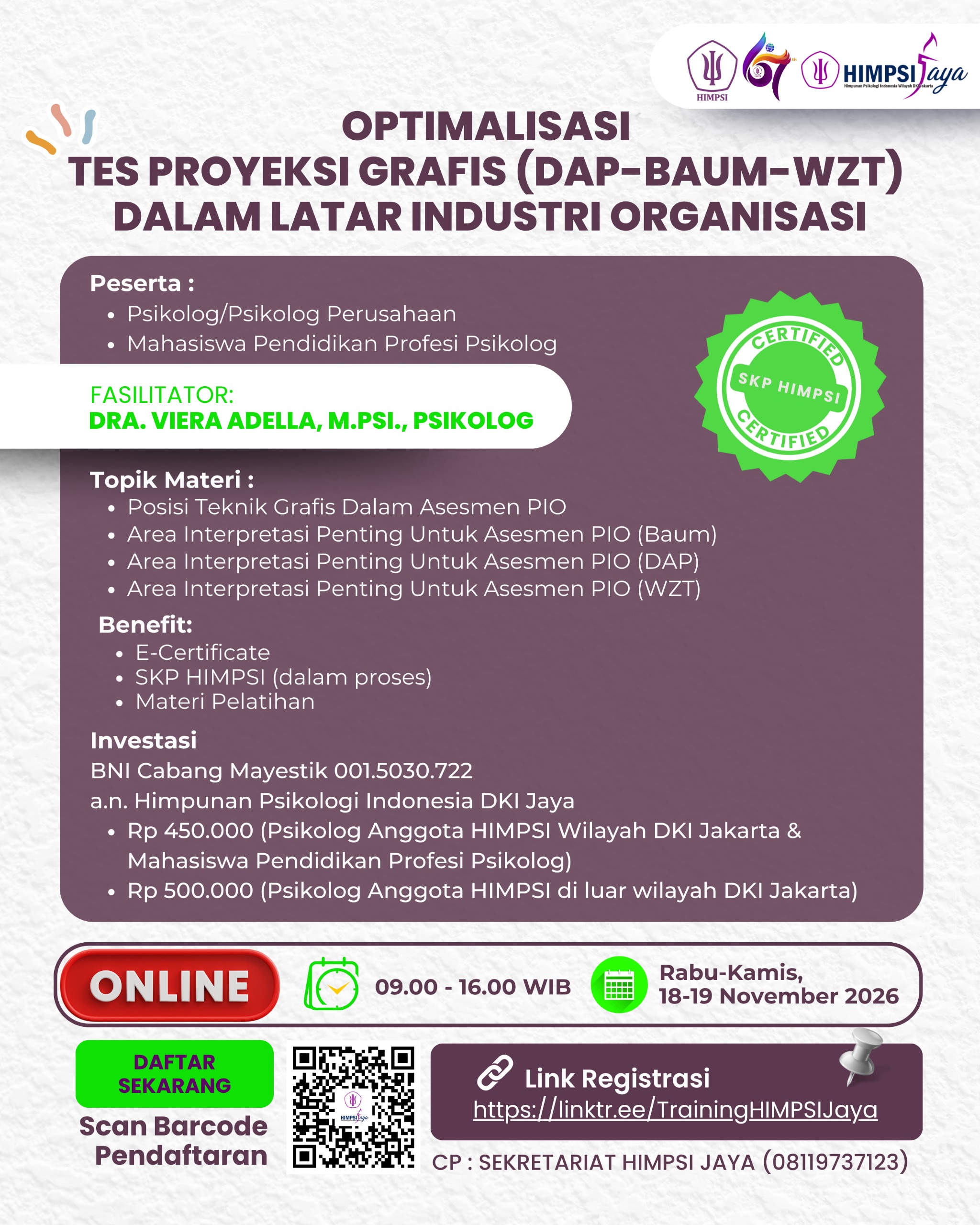 Optimalisasi Tes Proyeksi Grafis (DAP–BAUM–WZT) dalam Latar Industri Organisasi
