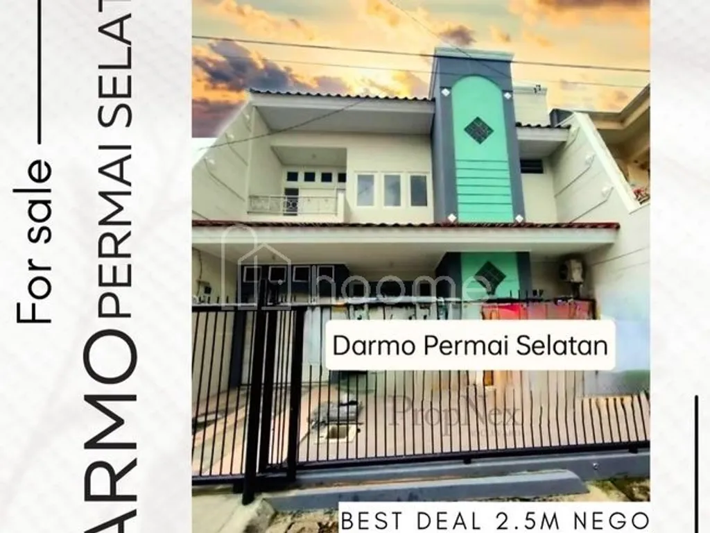 JUAL CEPAT RUMAH SIAP HUNI 2LANTAI DARMO PERMAI SELATAN DPS