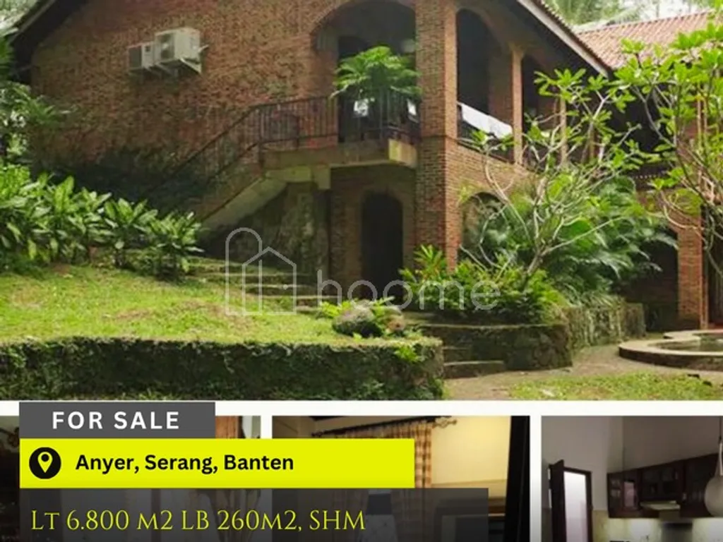 Villa Eksklusif Tropical House di Anyer - 6.800m² Dekat Pantai