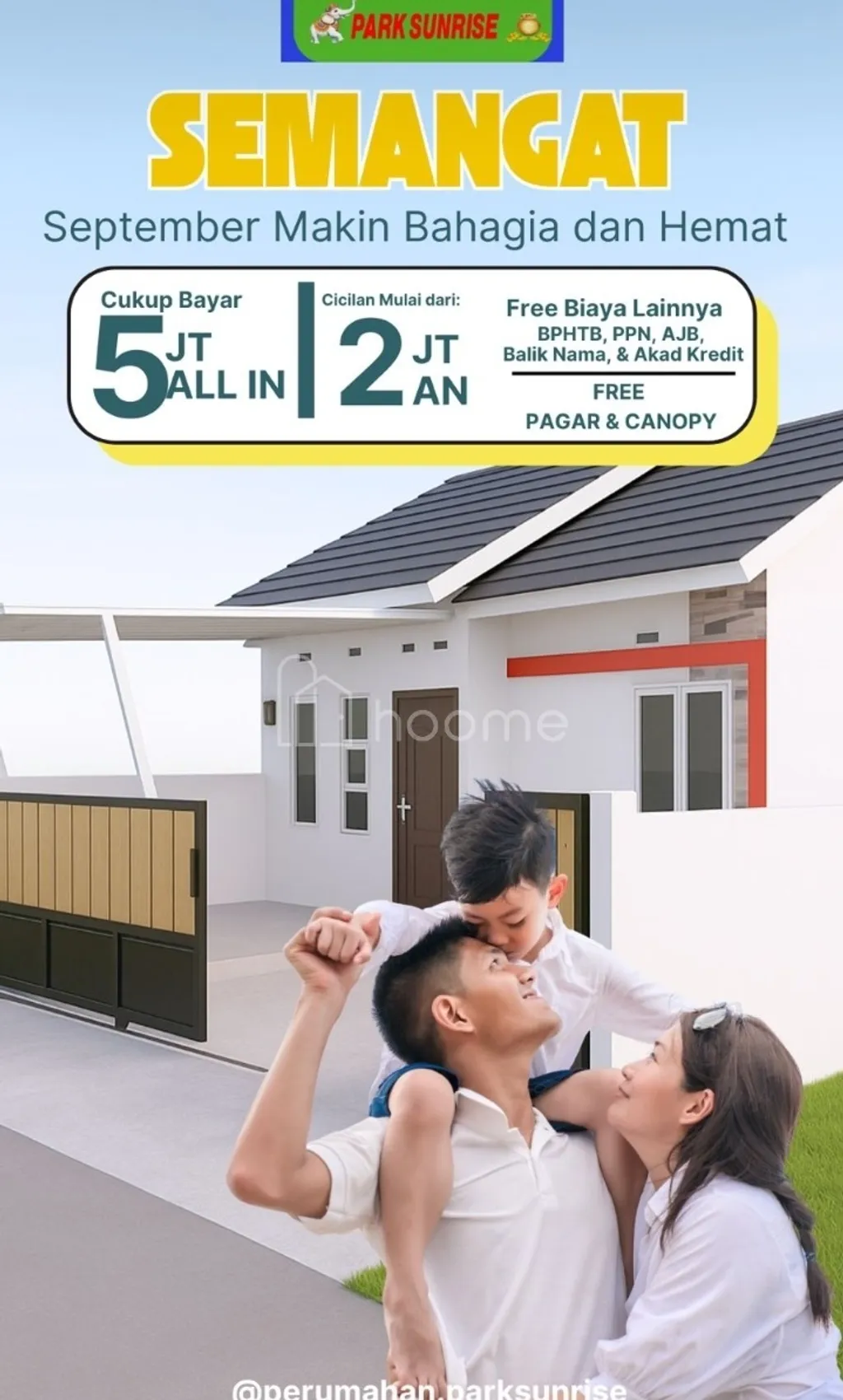 Dijual Rumah 2KT 1KM 36m² dengan Tanah 91m², Ideal untuk Keluarga di Tengah Kota!