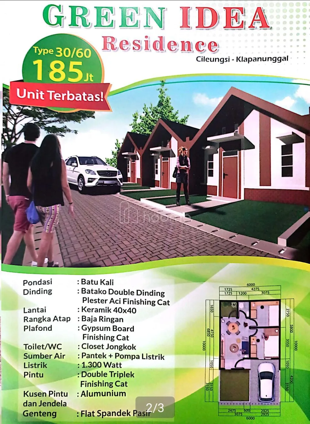 Rumah Murah Subsidi Bebas Banjir