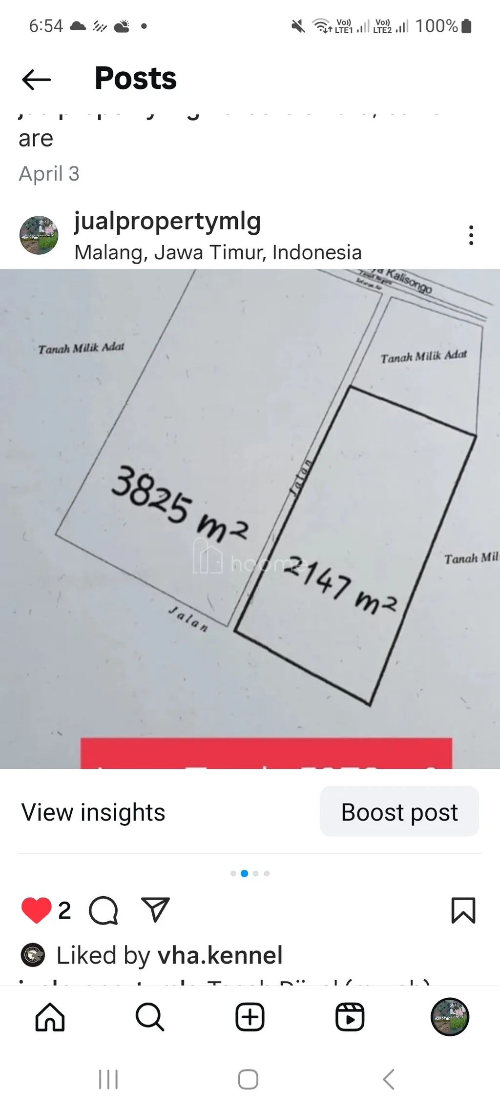 Dijual Tanah Luas 5972m² di Lokasi Strategis Dieng Atas Malang – Investasi Impian!