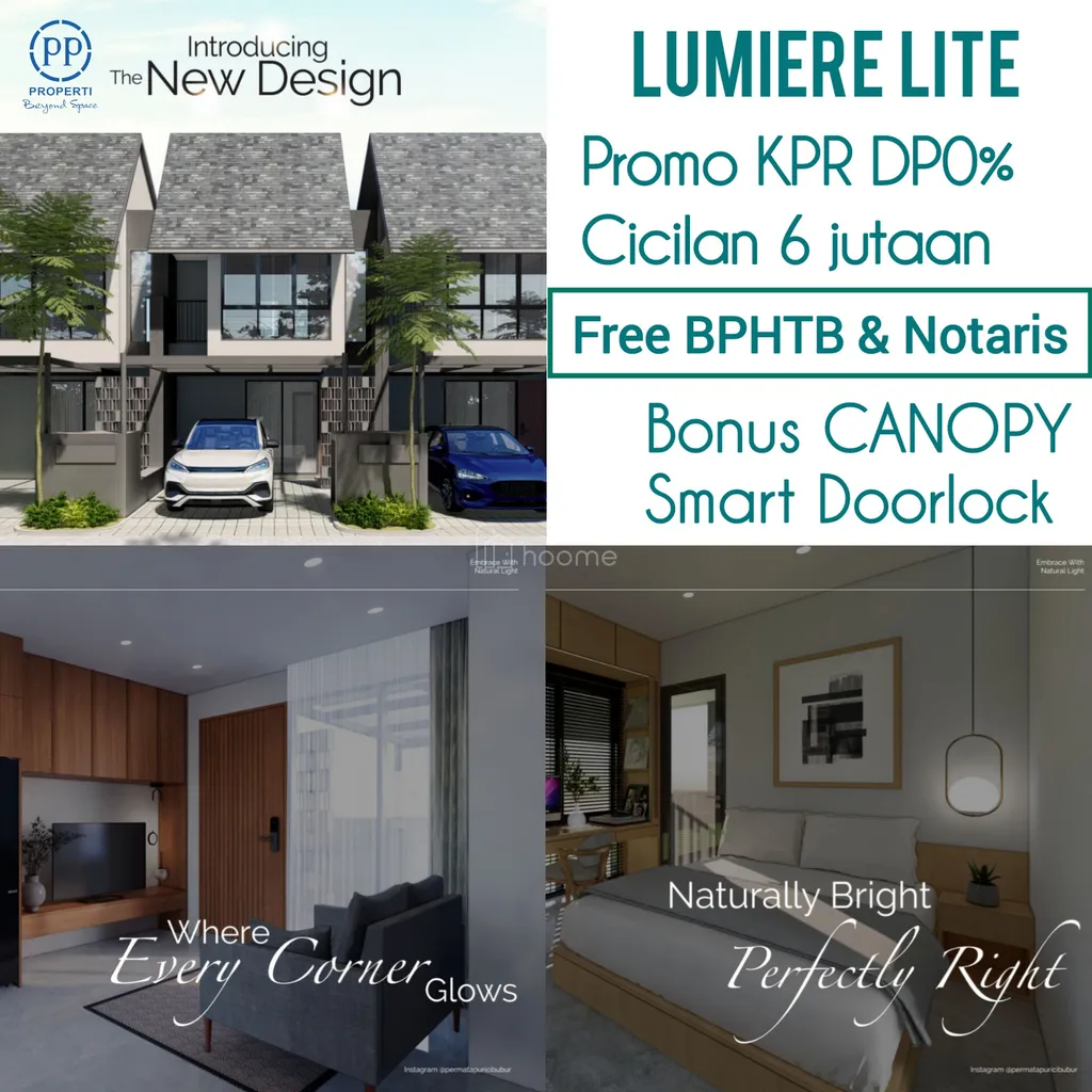Lumiere Lite rumah baru hanya 900 jutaan di samping Trans Studio Mall Cibubur