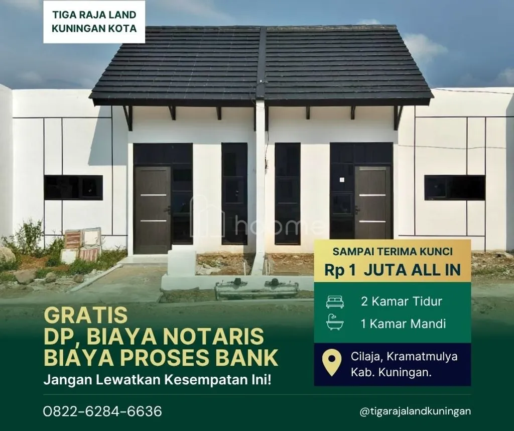 Rumah Subsidi Tiga Raja Land Kuningan – Uang Muka 1 Juta All In (Type 30/60)
