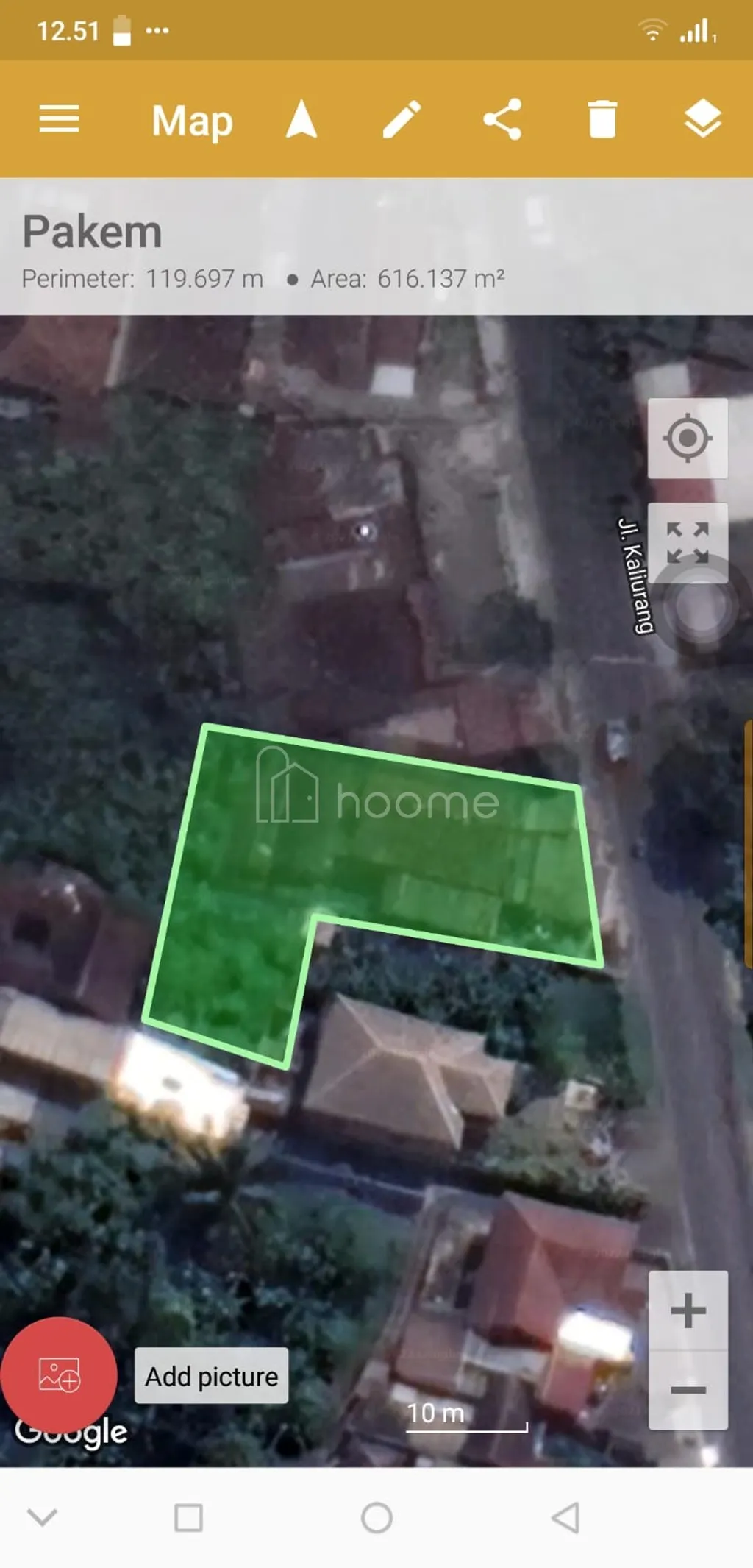 Tanah di jl. Kaliurang cocok untuk villa