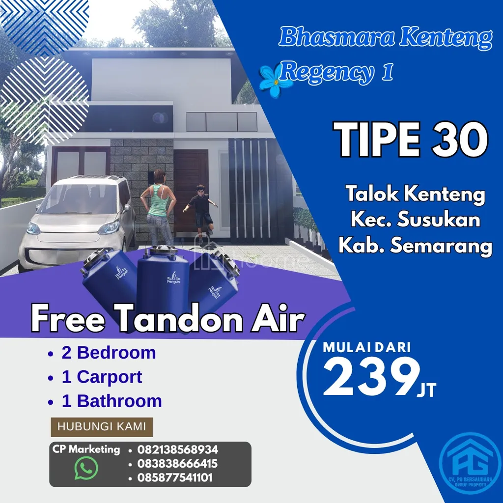 Jual Rumah Tipe 30 dan 45 Promo Akhir Tahun , Susukan, Kab. Semarang