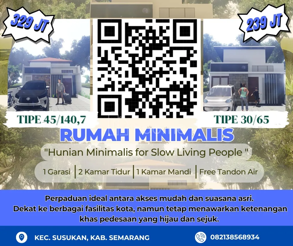 Jual Rumah Tipe 30 dan 45 Promo Akhir Tahun , Susukan, Kab. Semarang