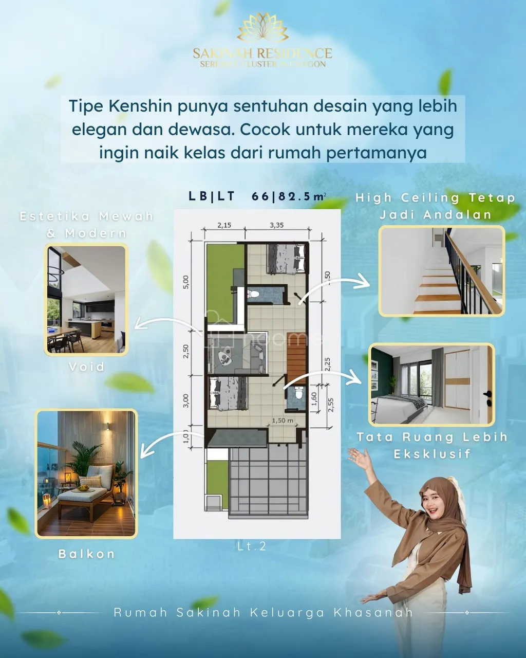 BU Rumah 2 Lantai di Sakinah Residence Cilegon!