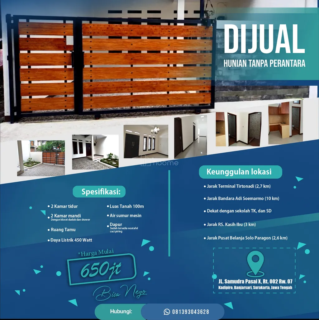 Dijual Rumah Surakarta |Tanpa Perantara |