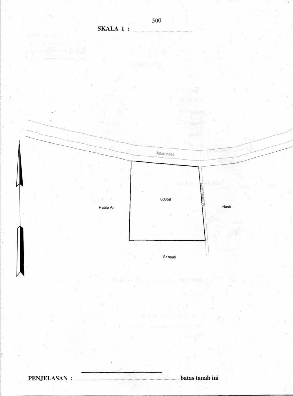 Tanah pinggir jalan Raya. status surat SHM. Clean and Clear. luas 677. Lebar muka 25m. Bentuk tanah kotak.