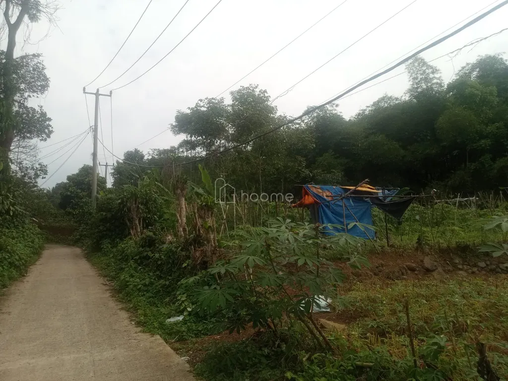 Dijual tanah kebun 1300m2 strategis ciapus tamansari bogor