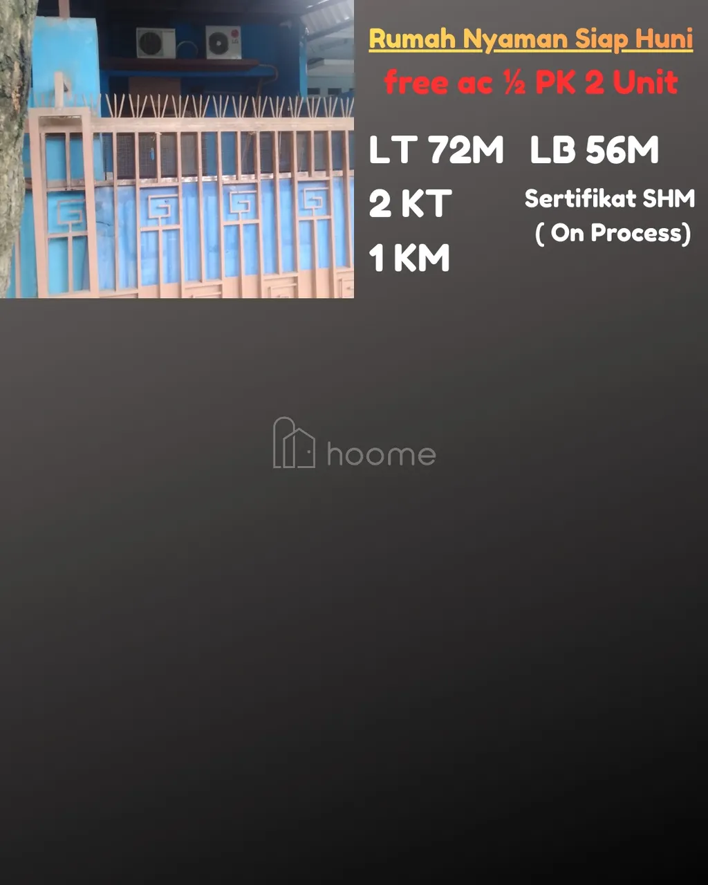 Rumah Siap Huni di Cileungsi | LT 72 LB 54 | 2 Kamar + Carport 