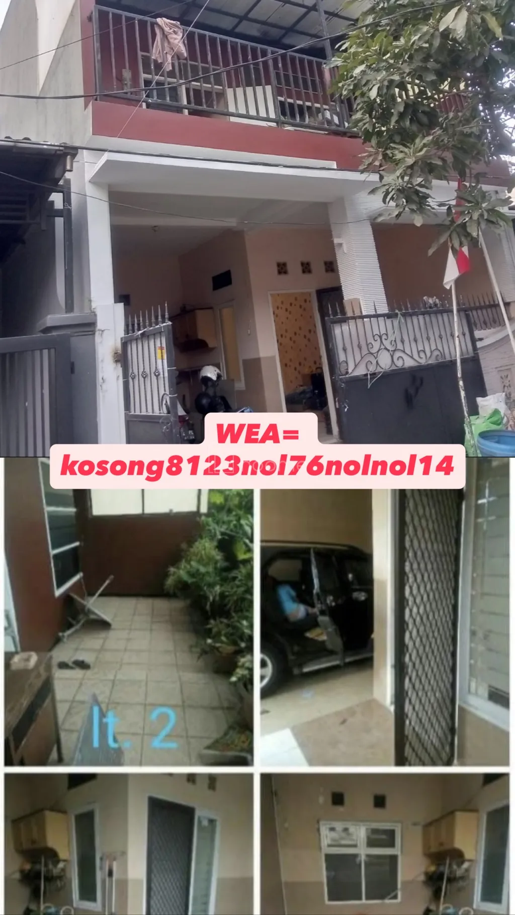 DIKONTRAKKAN RUMAH 2 LANTAI SIDOARJO