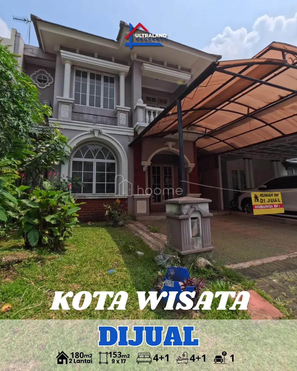 KOTA WISATA - DIJUAL RUMAH SELANGKAH KE GERBANG TOLL 0446009