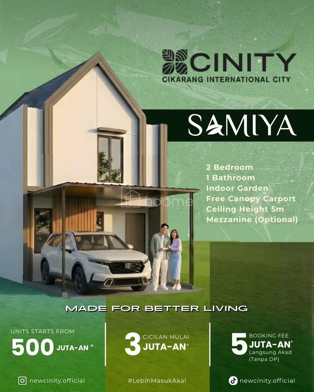 Rumah hunian di kota mandiri Cikarang internasional city 