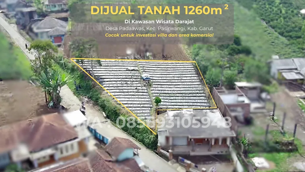 DIJUAL TANAH KOMERSIAL & STRATEGIS DI KAWASAN DARAJAT, PASIR WANGI, GARUT.