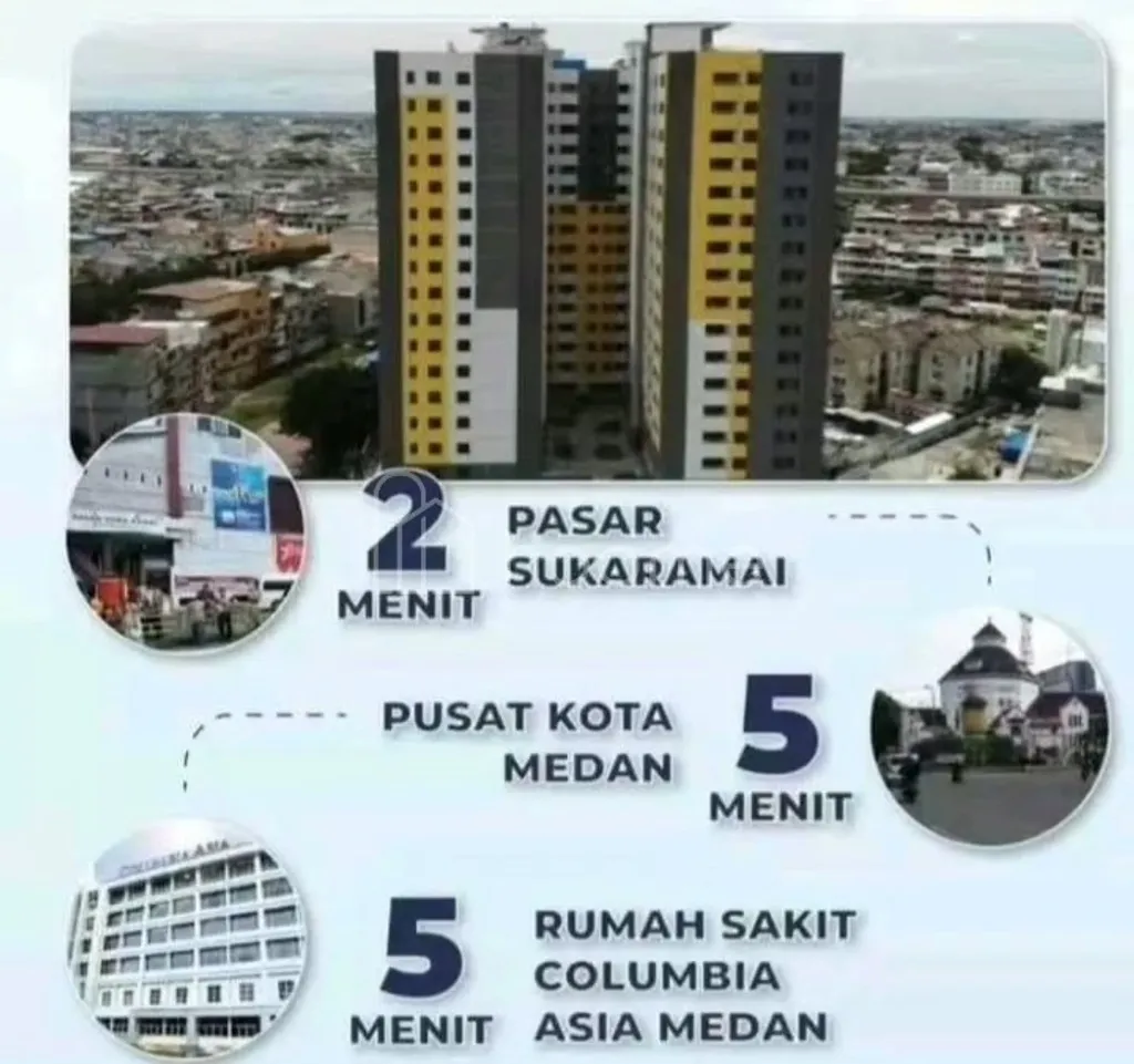 Sewa Apartemen Murah type Studio Apartment Sentraland Medan sewa harian , bulanan dan tahunan jalan Nikel - Sukaramai - Asia Mega Mas - Ar. Hakim - Sutrisno - Medan