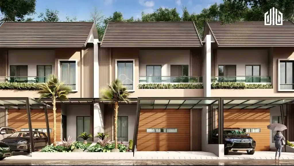 Dijual rumah dengan konsep asian tropis