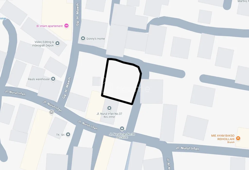 Tanah Jl. Nurul Irfan No.37, Bakti Jaya
