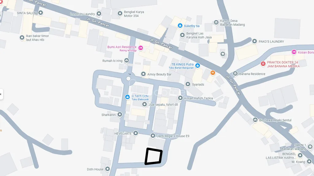 Jual Tanah Komplek Perumahan bumi asri  Blok E No. 08, Sentul Babakan Madang.