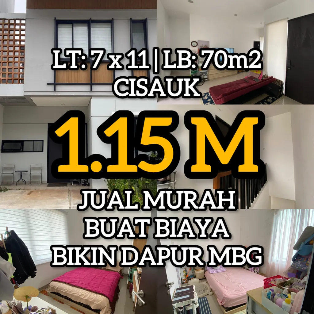 JUAL MURAH (BU) rumah cluster Go Home Residence Cisauk