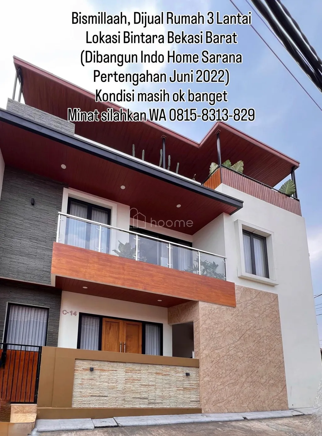 Dijual Rumah 3 Lantai Full Furnished Lokasi Strategis Siap Huni Bebas Banjir