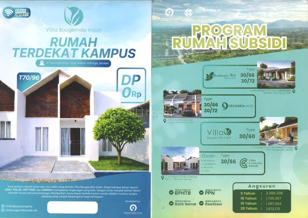 Rumah murah dekat kampus jember