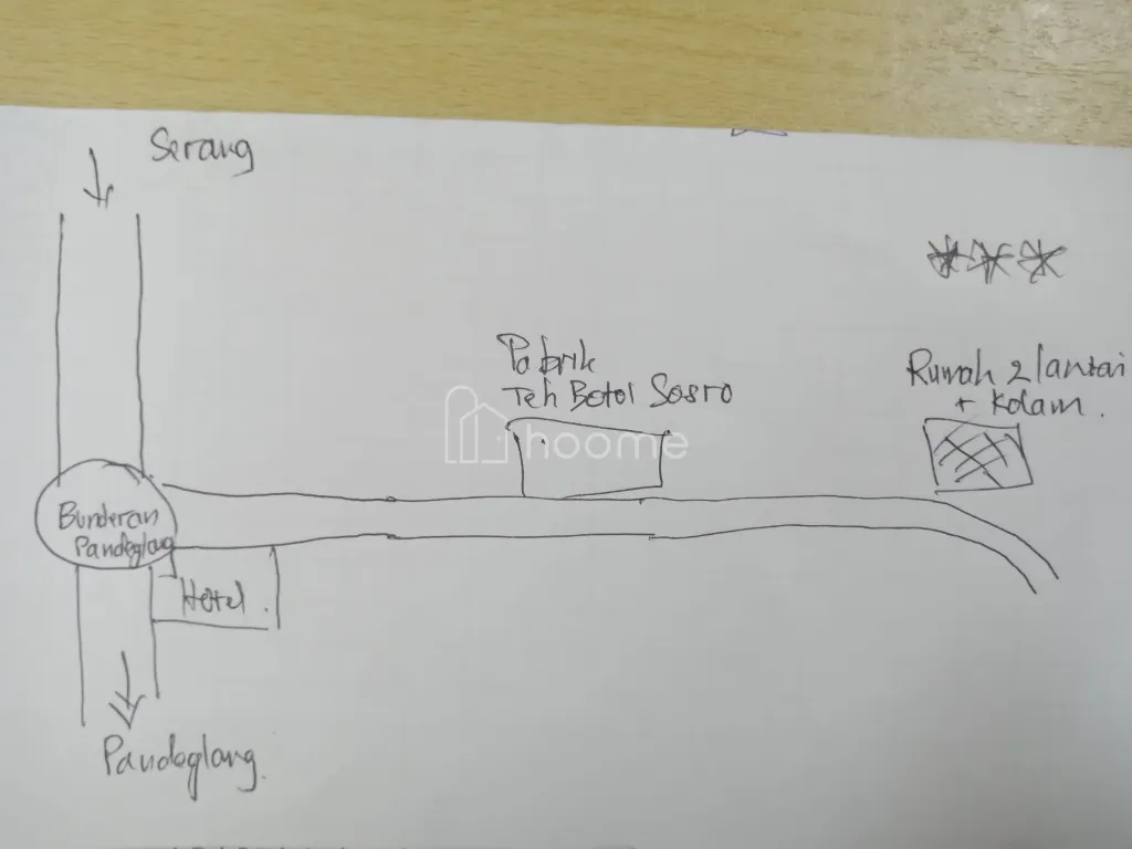 Dijual Rumah Rumah 2 Lantai + Kolam dan Sawah — foto 1 dari 4