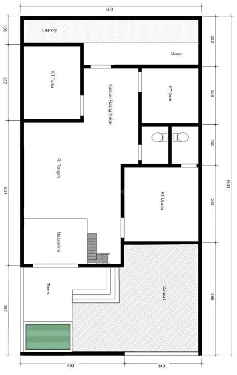 Dijual Rumah Modern Baru Dibangun di Taman Sari Bukit Damai — foto 1 dari 3